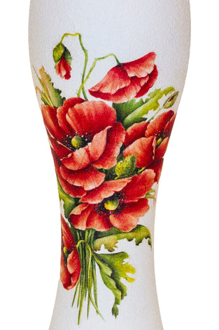 Vaza decorata cu maci