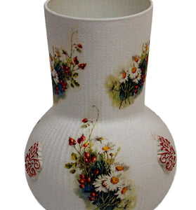 Vaza decorata cu flori de toamna nr.3
