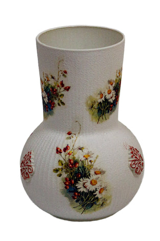 Vaza decorata cu flori de toamna nr.3