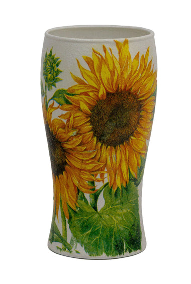 Vaza decorata cu floarea soarelui