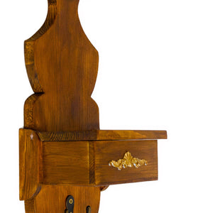 Etajera rustica din lemn si cutie depozitare