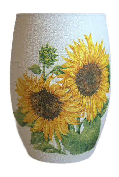 Vaza decorata cu floarea soarelui