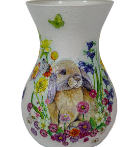 Vaza decorata cu iepuras de Paste