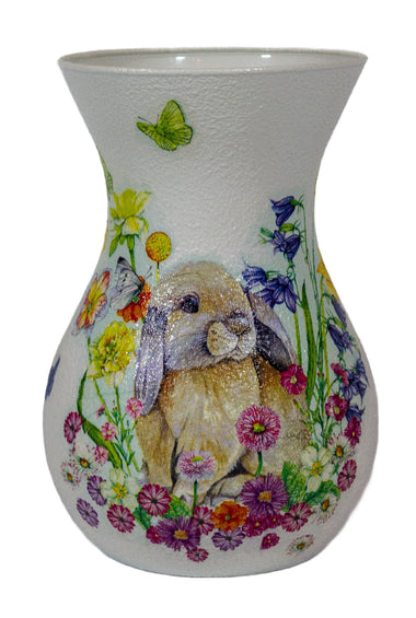 Vaza decorata cu iepuras de Paste