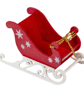 Decoratiune sanie Mos Craciun