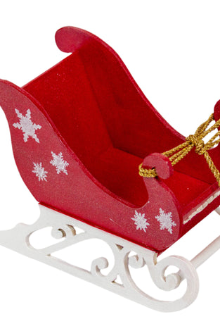 Decoratiune sanie Mos Craciun